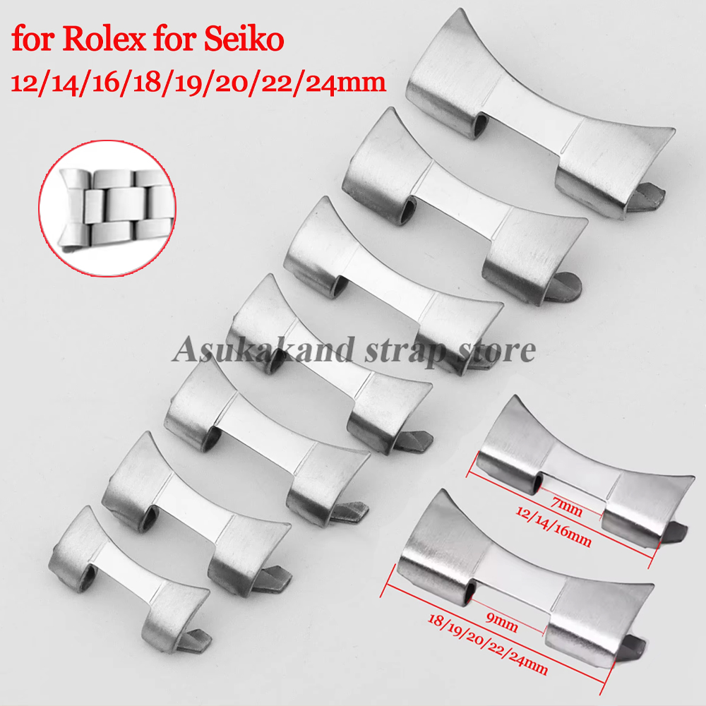 Watch Band Connector - 2 Buah 12/14/16/18/19/20/22/24Mm Adaptor Baja Tahan