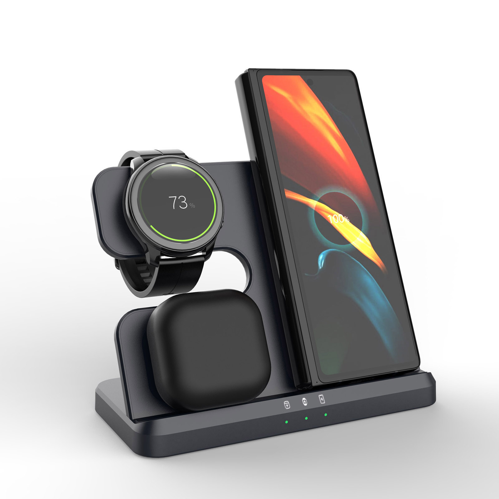 Smartwatch Ac - Pengisi Daya Nirkabel 3 In 1