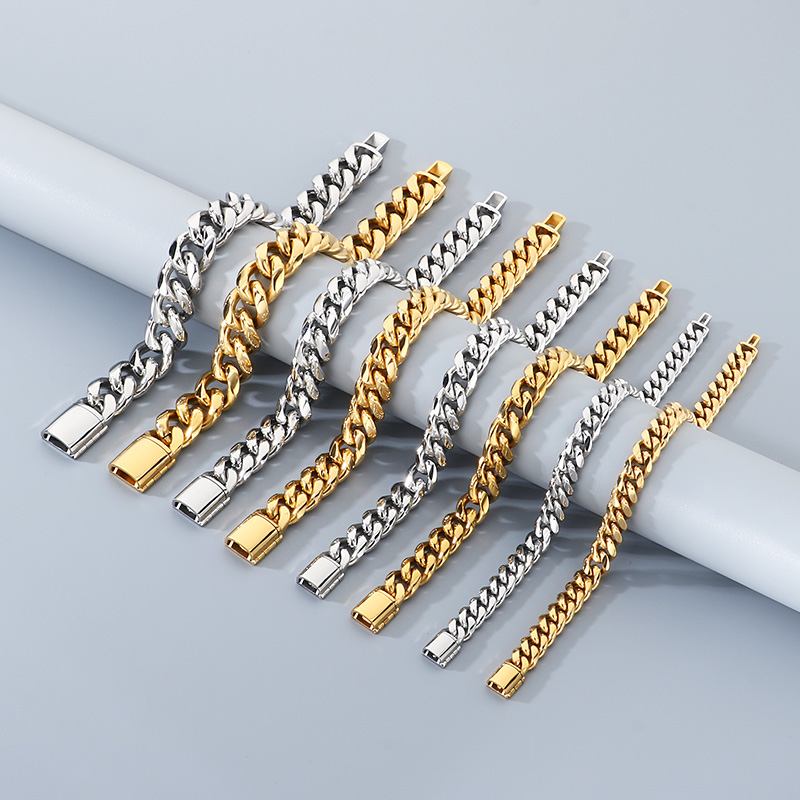 Ceramic Link Bracelet - KALEN 12/15Mm Gelang Miami Cuban Link