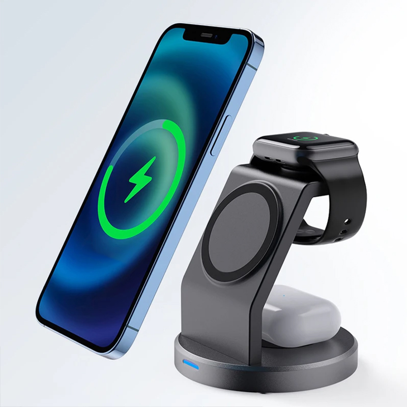 Smartwatch Ac - Stasiun Pengisian Daya Nirkabel 3 in