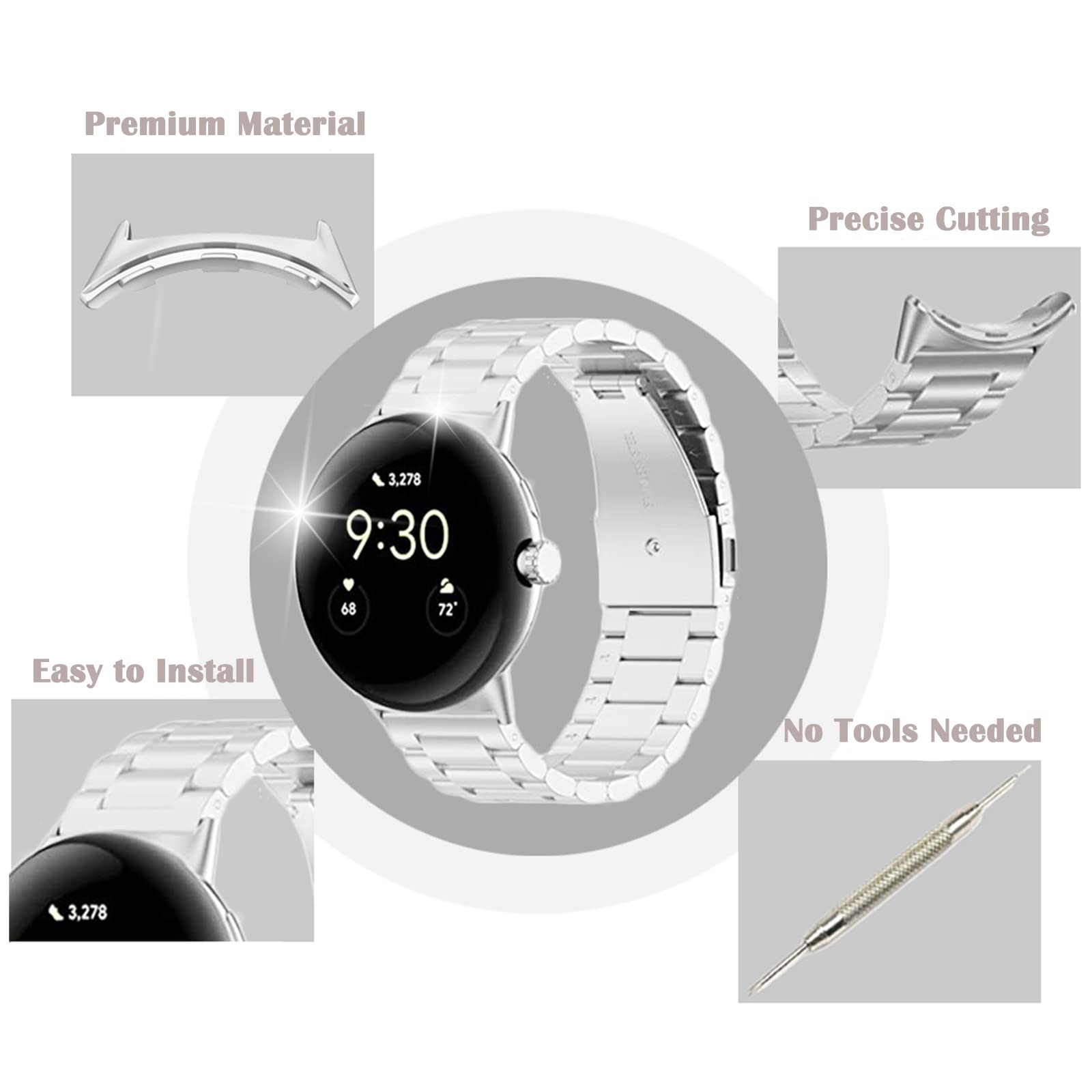 Konektor Logam 1/2 Pasang untu - Watch Band Connector ulasan dan harga