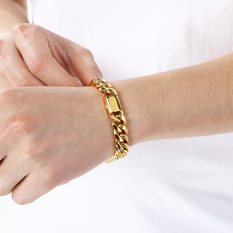 KALEN 12/15Mm Gelang Miami Cub - Ceramic Link Bracelet ulasan dan harga