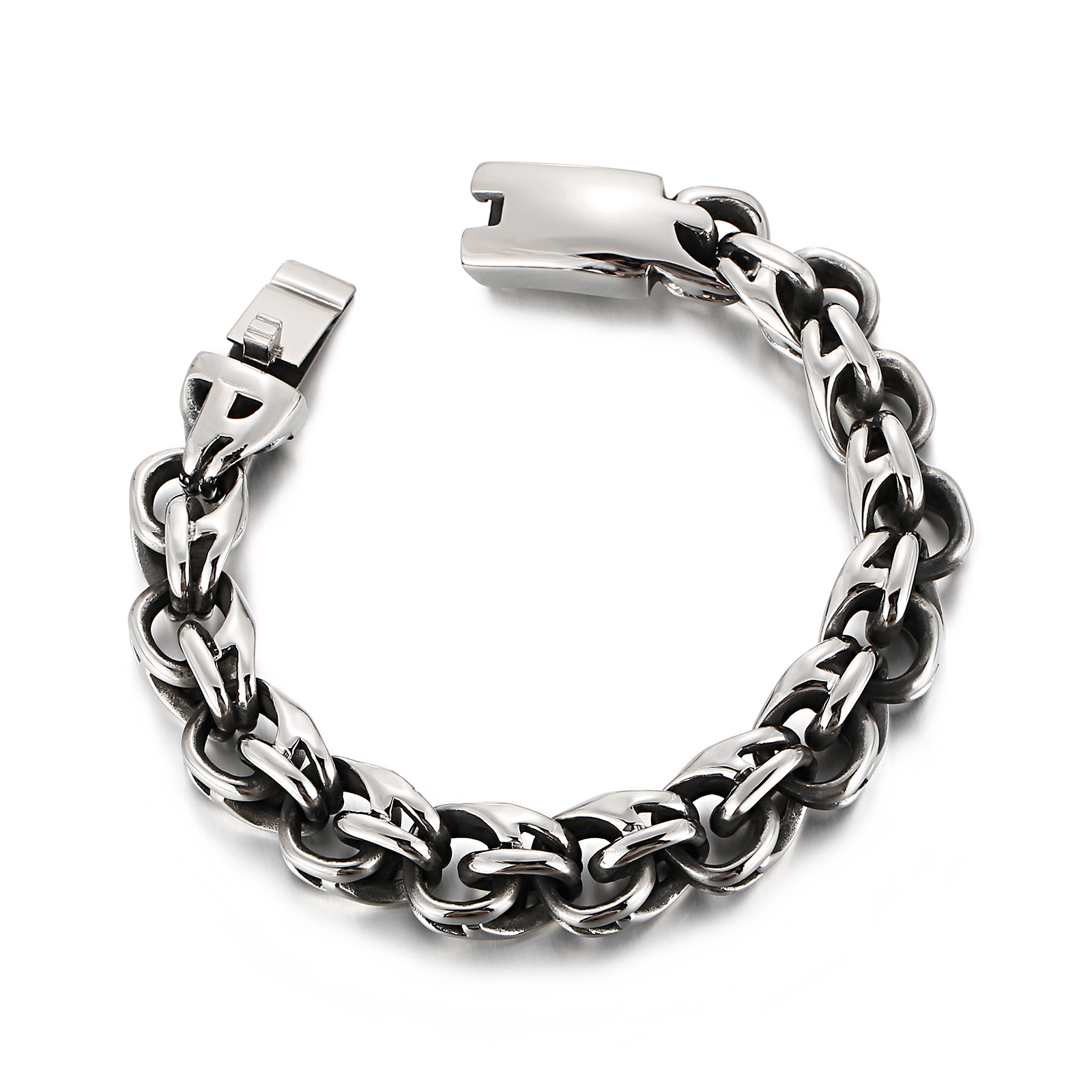 Gelang Pria Rantai Bengkok Pri - Ceramic Link Bracelet ulasan dan harga