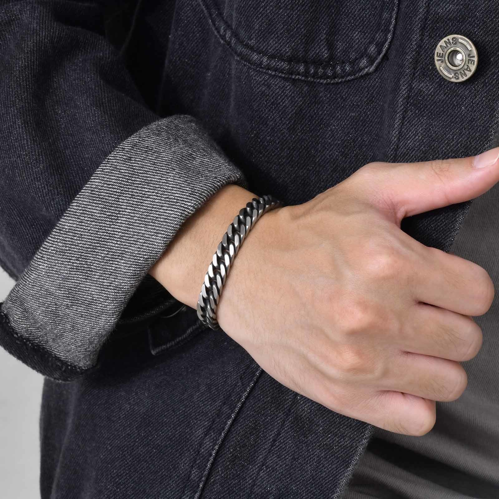 Gelang Rantai Kuba Retro Chunk - Ceramic Link Bracelet ulasan dan harga