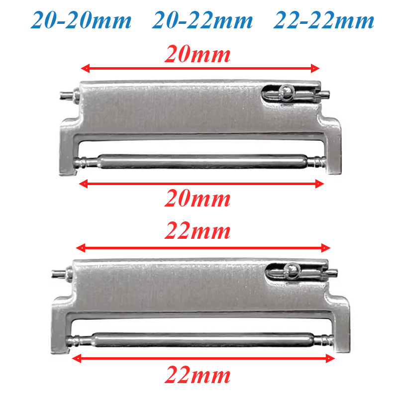 2 buah adaptor pita jam 20mm h - Watch Band Connector ulasan dan harga