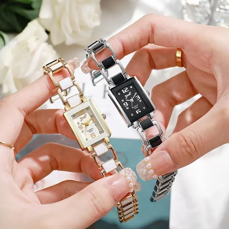 Jam Tangan Modis untuk Wanita  - Ceramic Link Bracelet ulasan dan harga