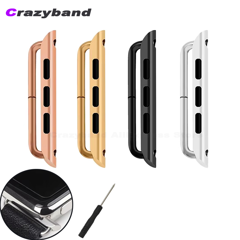 2 Buah Adaptor Konektor Baja T - Watch Band Connector ulasan dan harga