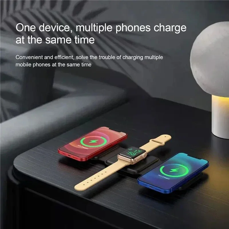 3 in 1 Pengisi Daya Nirkabel M - Smartwatch Ac ulasan dan harga