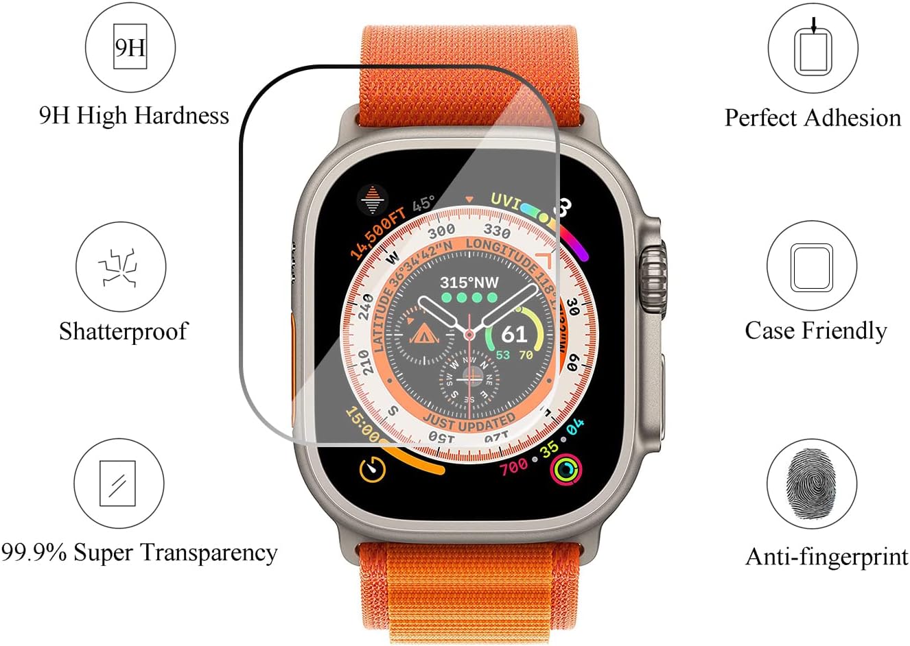 Kaca Tempered untuk Apple Watc - Watch Case Bumper ulasan dan harga