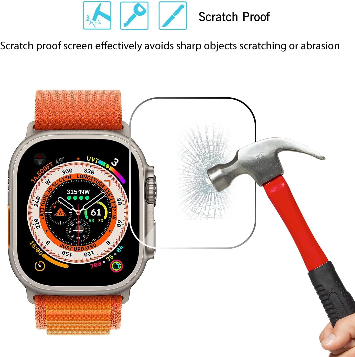 Kaca Tempered untuk Apple Watc - Watch Case Bumper ulasan dan harga