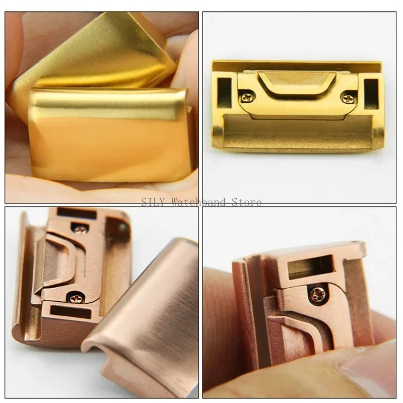 2 buah konektor pita logam cep - Watch Band Connector ulasan dan harga