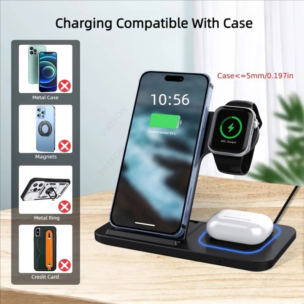Stasiun Pengisian Daya Nirkabe - Smartwatch Ac ulasan dan harga