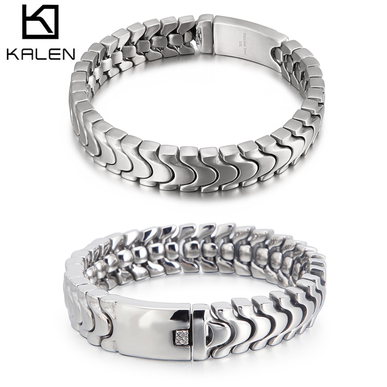 Gelang rantai Lipan 12mm-316L  - Ceramic Link Bracelet ulasan dan harga