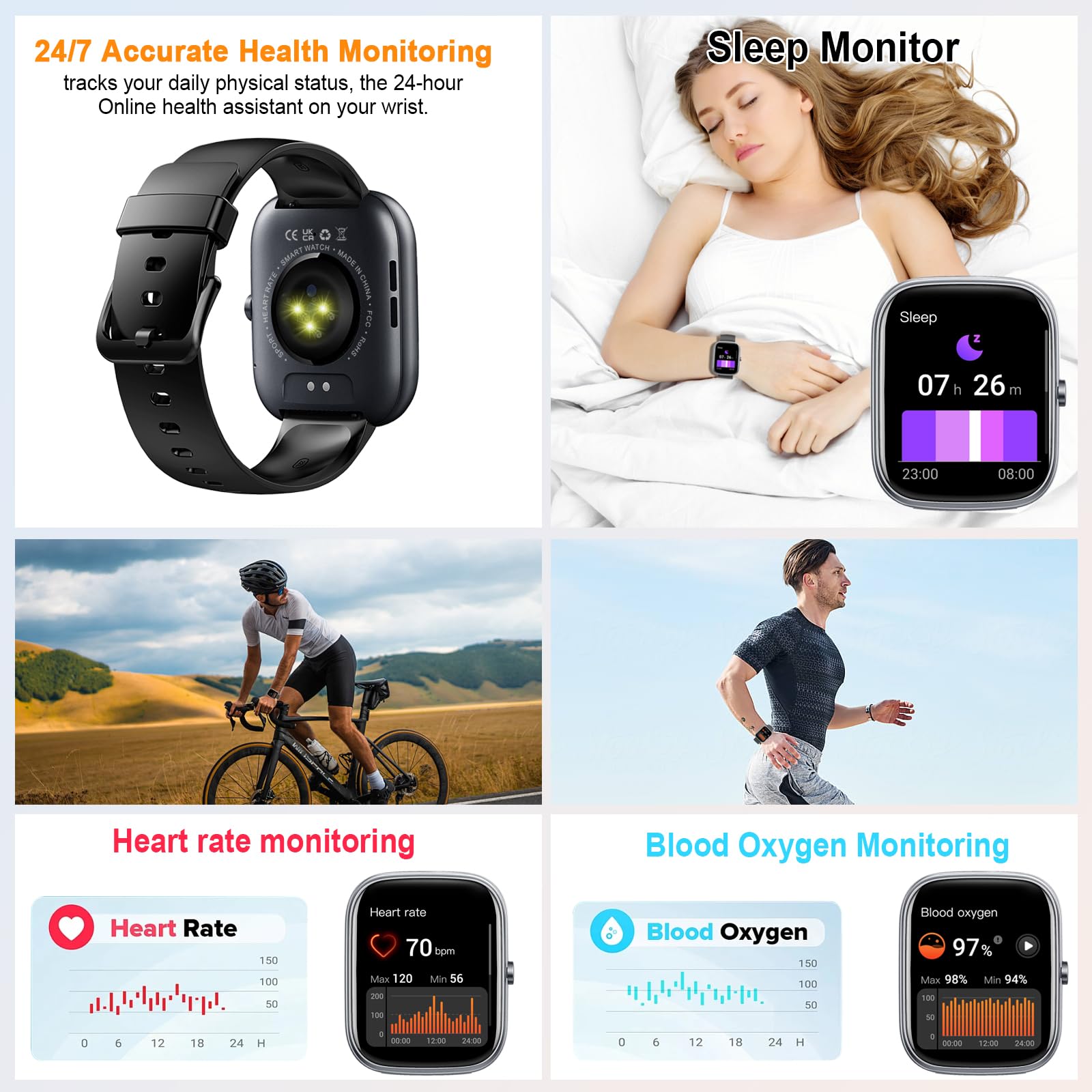 Jam tangan pintar, jam tangan  - Smartwatch Face ulasan dan harga
