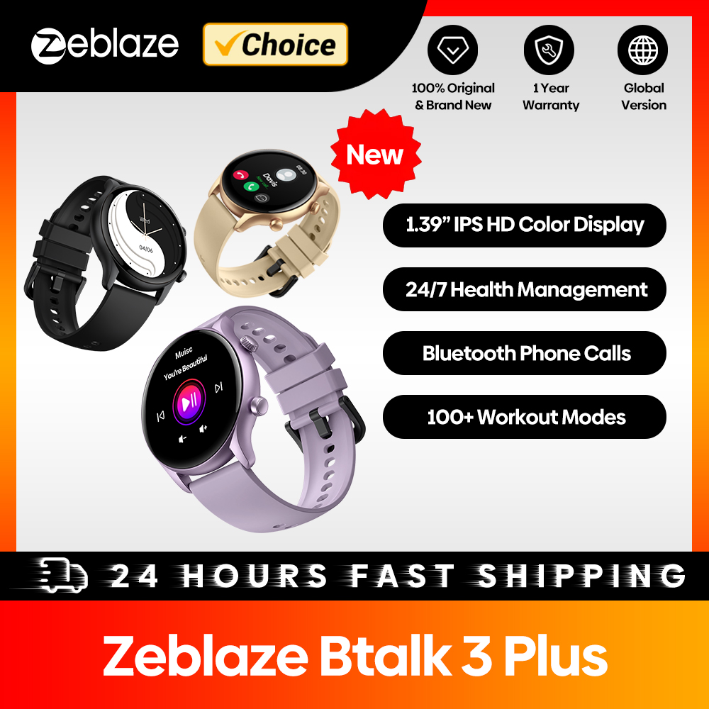 Zeblaze Btalk 3 Plus jam tanga - Smartwatch Face ulasan dan harga