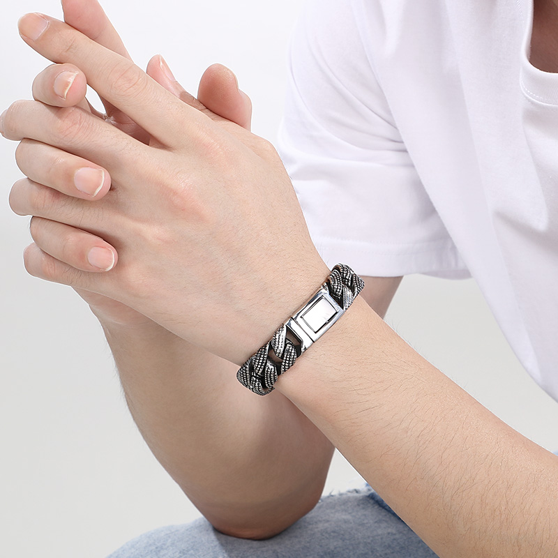 Kalen gelang baja tahan karat  - Ceramic Link Bracelet ulasan dan harga