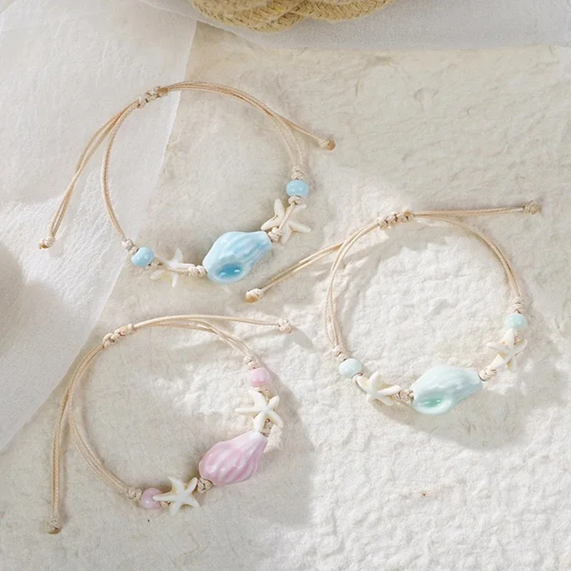 Gelang Manik-manik Kerang Bint - Ceramic Link Bracelet ulasan dan harga