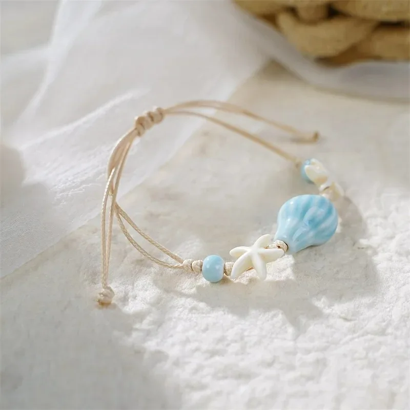 Gelang Manik-manik Kerang Bint - Ceramic Link Bracelet ulasan dan harga